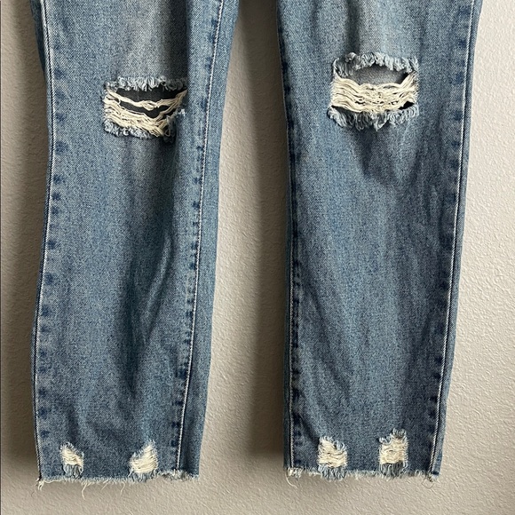 PTCL Stylish Blue Distressed Ankle Jeans - Picture 6 of 11